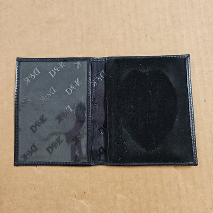 D&K MFG. CO. Large Bi-Fold Badge/ID Case with Window for Easy Access