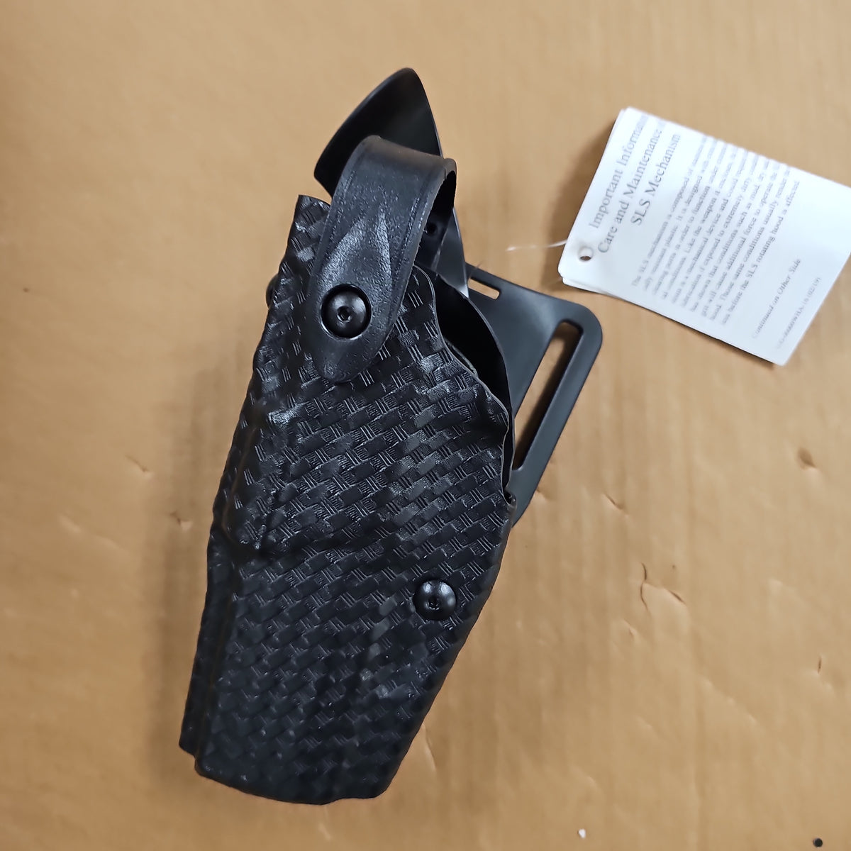 Safariland Bianchi 573 Magazine & Handcuff Pouch – Left Hand, STX Basket Weave, Black, Fits Beretta 92FS