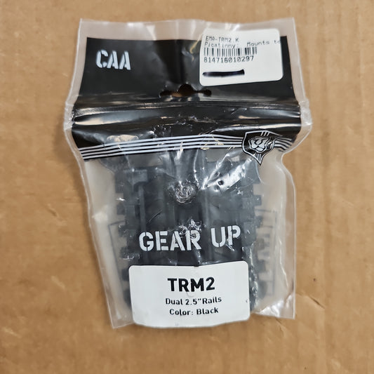 Picatinny:  Mounts to Standard Handguards, 2 Rail, Black TRM2