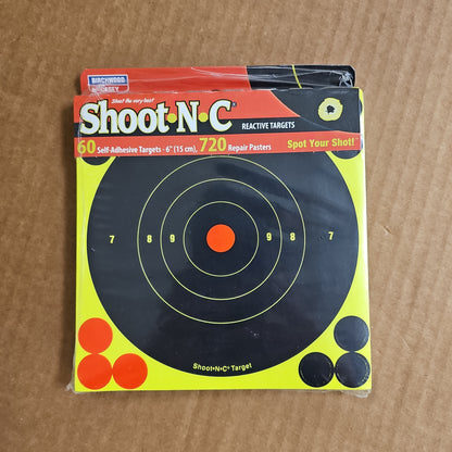 RSR MIDWEST Birchwood Casey Shoot N-C 6" Bulls-Eye Target Pack of 60