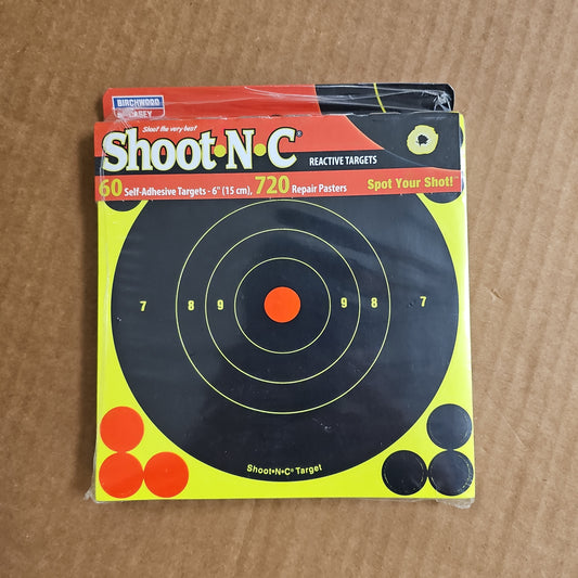 Birchwood Casey Shoot N-C Target 6" Bulls-Eye (60 PACK) 34550