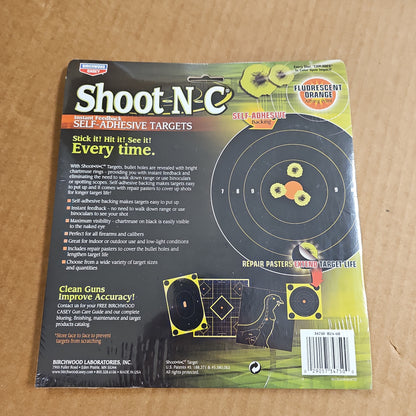 RSR MIDWEST Shoot N-C Target Silhouette 7" Oval, 60 Pack for Precision Practice