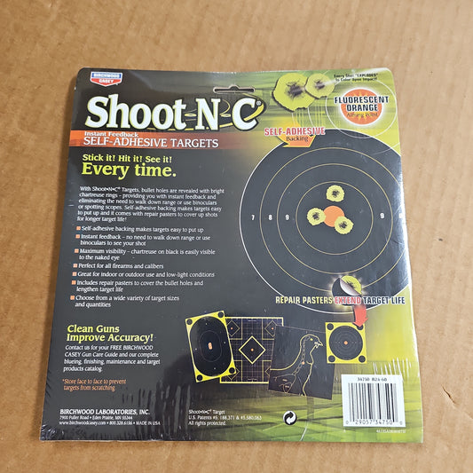 Shoot N-C Target Silhouette  7" Oval (60 PACK) 34750