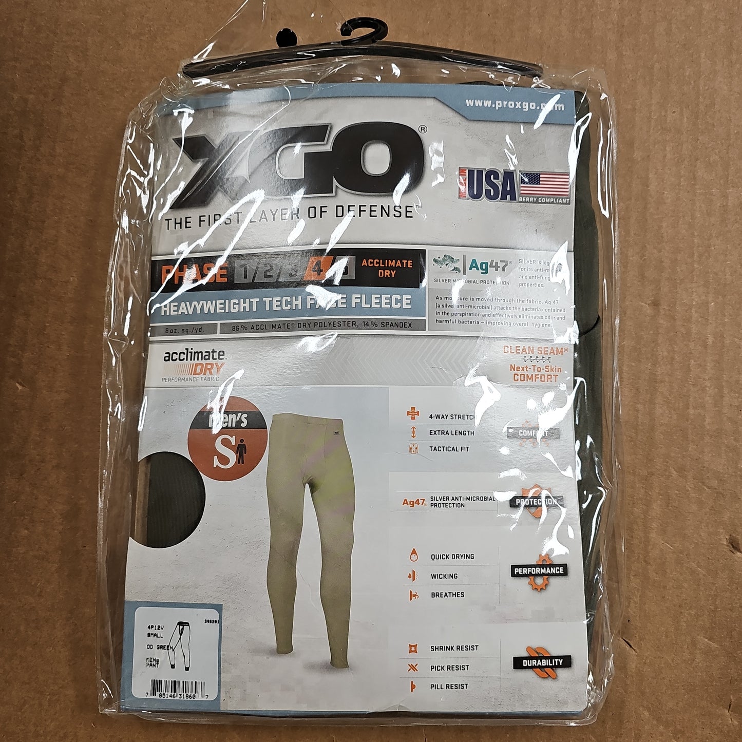 XGO Longworth Pant Tactical, XGO Phase 4, OD Green, Small 4P12V-OD-S