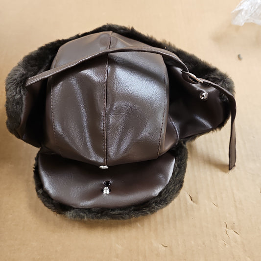 Midway Cap Trooper Hat Fur Brown Small 202