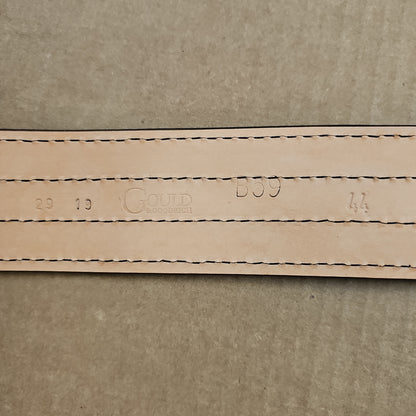 Gould & Goodrich Sam Browne Duty Belt, Lined with Silver, Size 44, B59-44FL4R