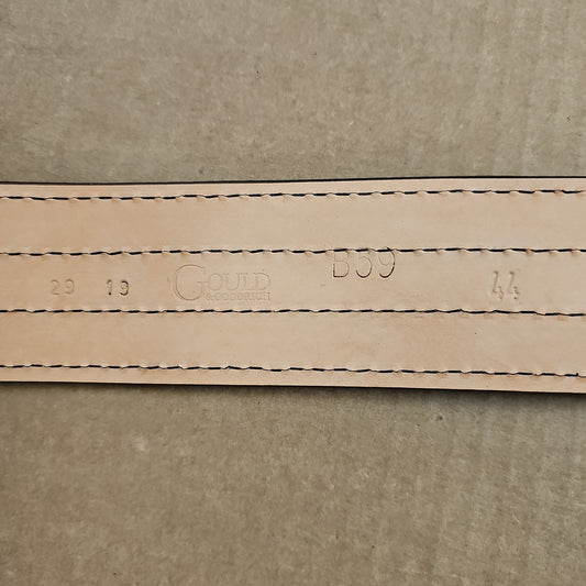 Gould & Goodrich Sam Browne Duty Belt, Lined with Silver, Size 44, B59-44FL4R