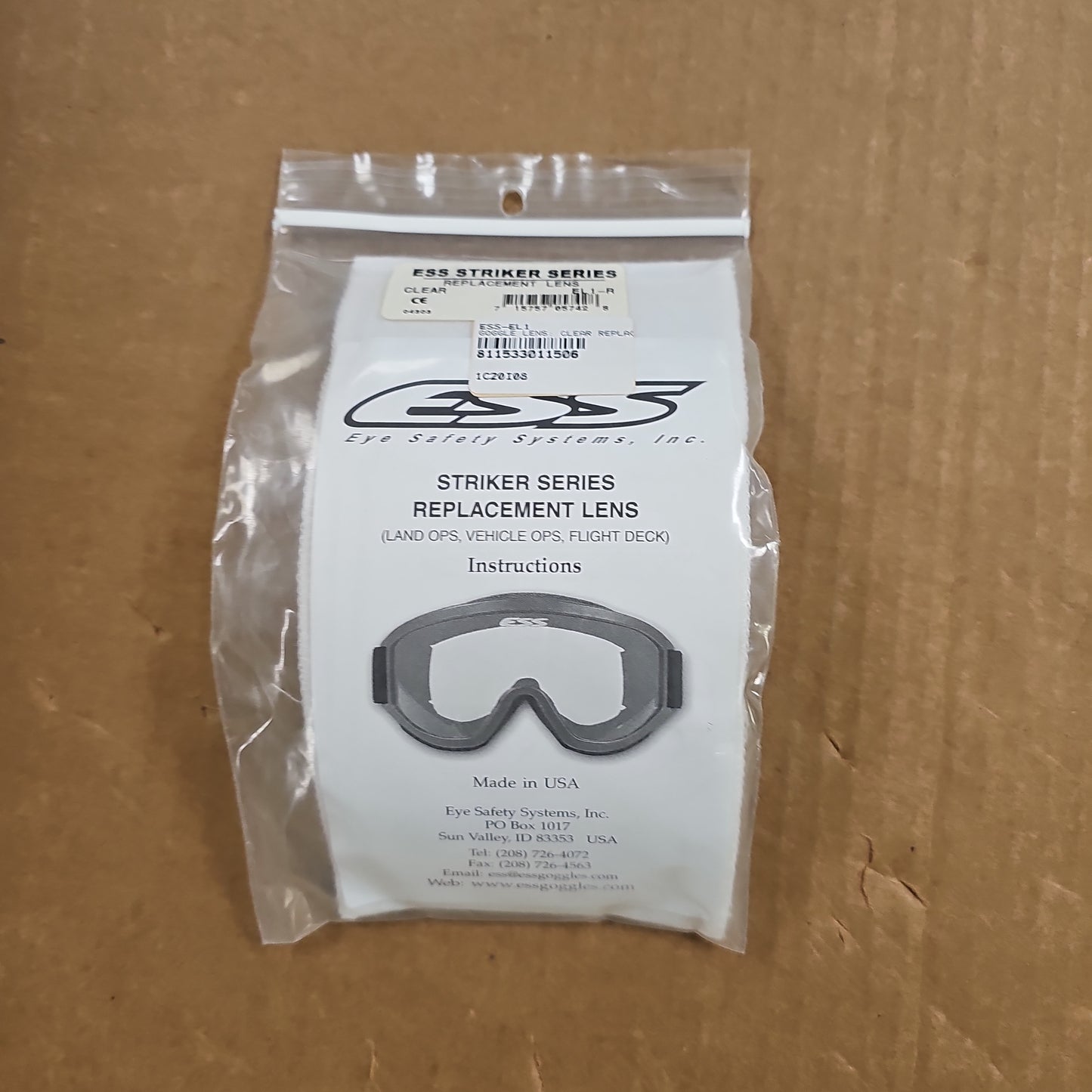 GOGGLE LENS: CLEAR REPLACEMENT LENS, FITS ALL EXCEPT NVG 740-0192