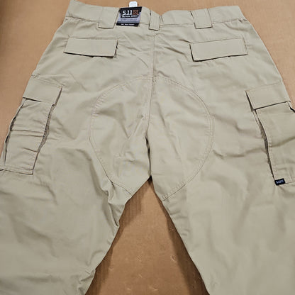 5.11 Tactical Pants TDU POLY/COTTON Ripstop Tan XX-LARGE/SHORT 74003-162-2XL-S