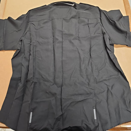 Spiewak & Sons, Inc. Men's Short Sleeve Black Poly Shirt for Comfort Fit