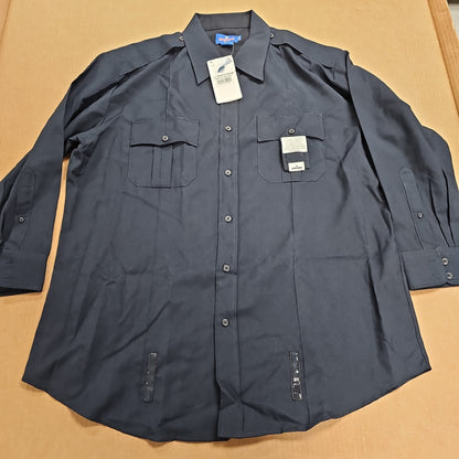 Spiewak & Sons, Inc. Performance Duty Long Sleeve Shirt in Dark Navy, 18 x 32