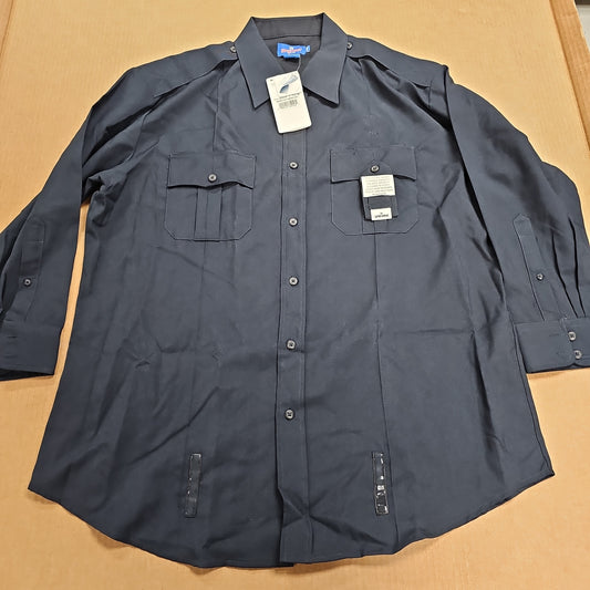 SHIRT: PERFORMANCE DUTY, L/S, DARK NAVY, 18 x 32/33 SPDU15-011-18/323