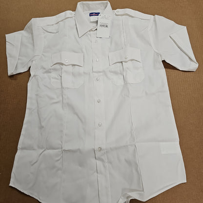 Spiewak & Sons, Inc. Men's White Short Sleeve Uniform Shirt, 65/35 PolyCotton
