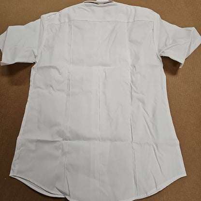 Spiewak & Sons, Inc. Men's White Short Sleeve Uniform Shirt, 65/35 PolyCotton
