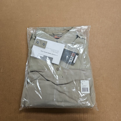5.11 Tactical PDU Rapid Long Sleeve Shirt in Silvertan, Large Size