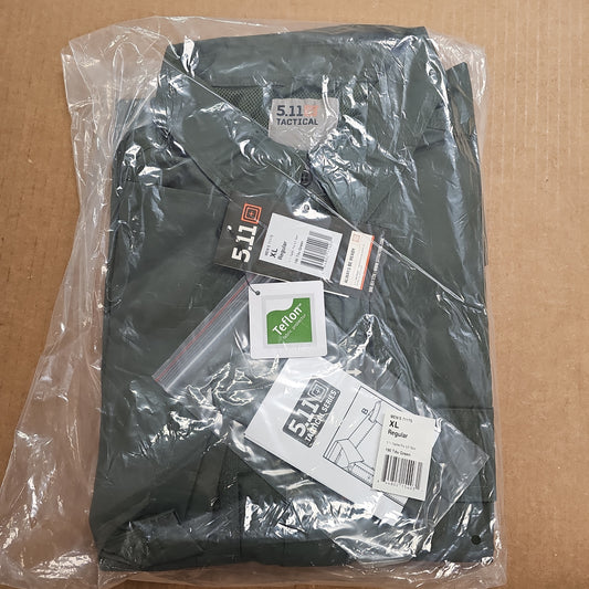 5.11 Tactical Shirt: TacLite, S/S, TDU Green, X-Large 71175-190-XL
