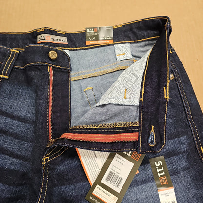 Defender-Flex Straight Jean: Dark Wash Indigo, 36W/34L 74477-649-36-34