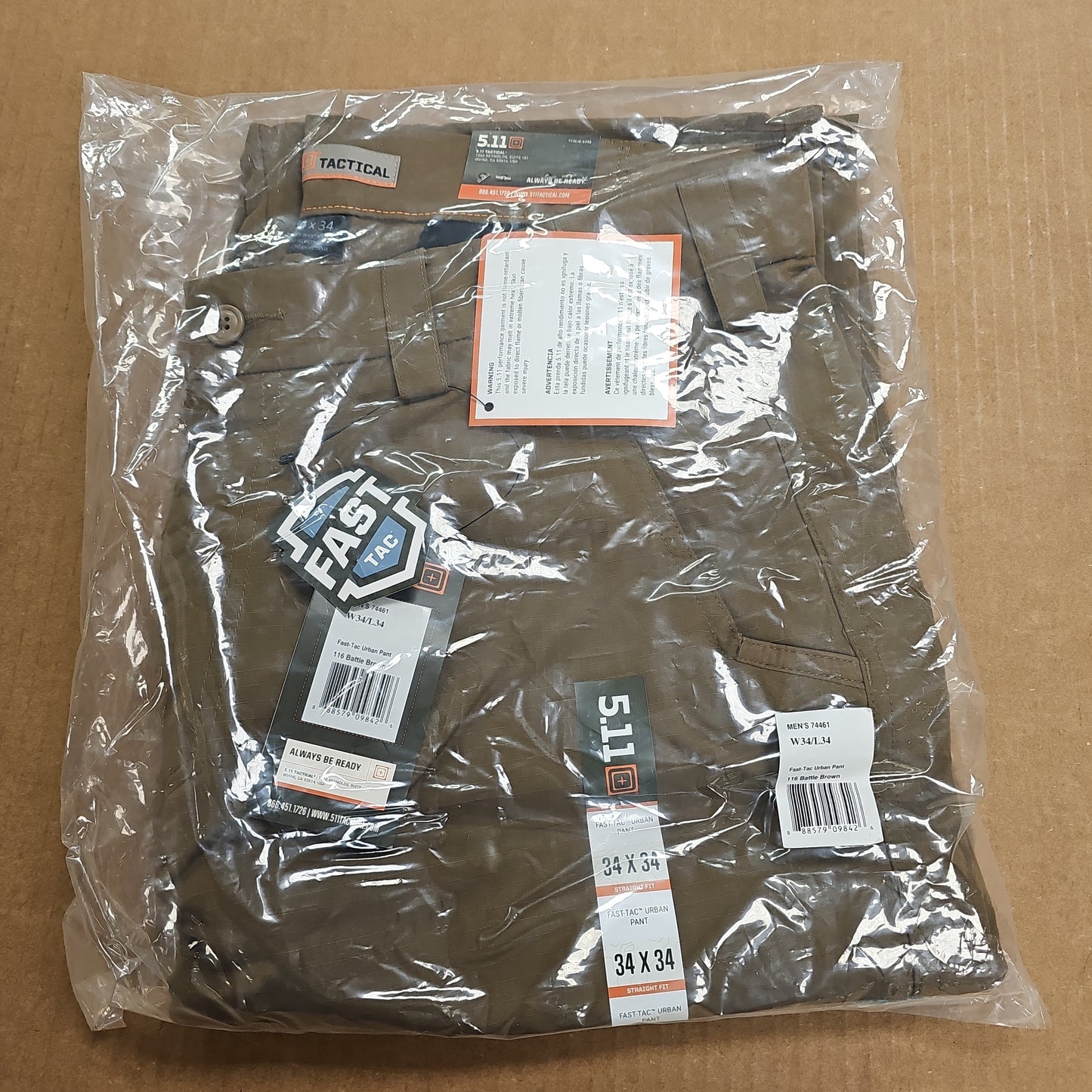 Fast-Tac Urban Pant: Battle Brown, 34W/34L 74461-116-34-34