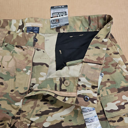 5.11 Tactical Multicam TDU Poly/Cotton Rip Pants, XX-Large Short Size