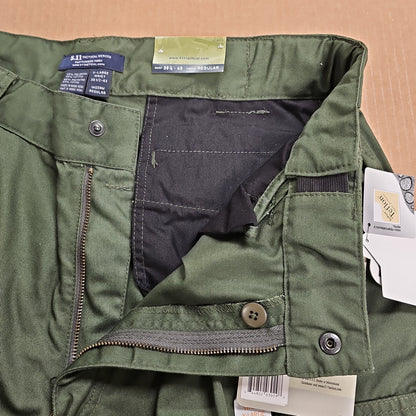 5.11 Tactical Green Poly/Cotton Twill Pants X-Large Regular for Durability