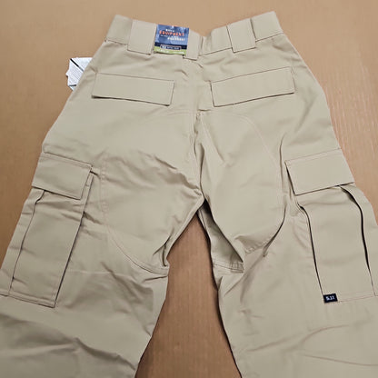 5.11 Tactical Ripstop Pants in Tan, Poly/Cotton Blend, Small/Long Size