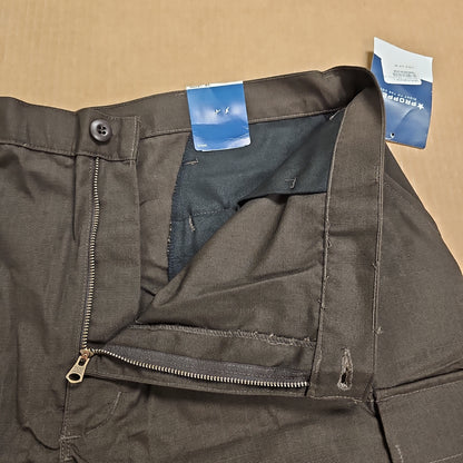 PROPPE INTERNATIONAL BDU Short Polycotton Pants with Zipper Fly, Brown XL