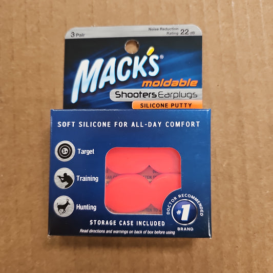 Ear Plugs: Orange Moldable Silicone Putty, 3 Pair 43