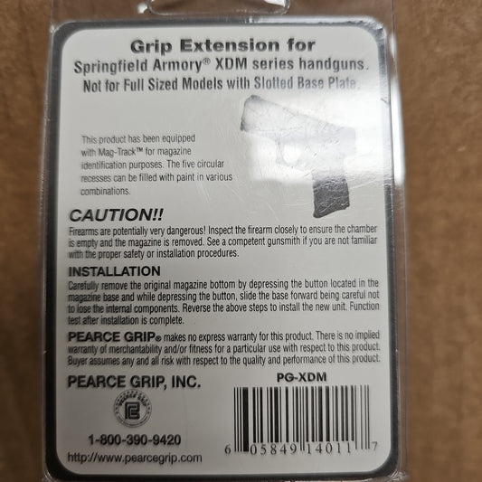 GRIP EXTENSION: MAGAZINE PIECE, SPRINGFIED XDM SERIES PG-XDM