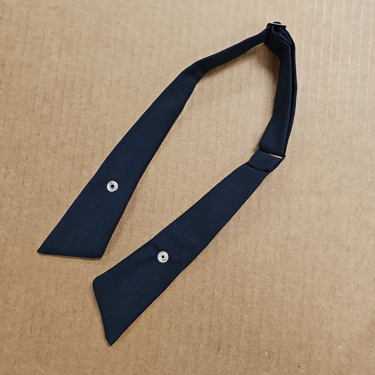 TIE: CROSSOVER WITH COVERED SNAP, POLY/WOOL, DARK NAVY 45165-061
