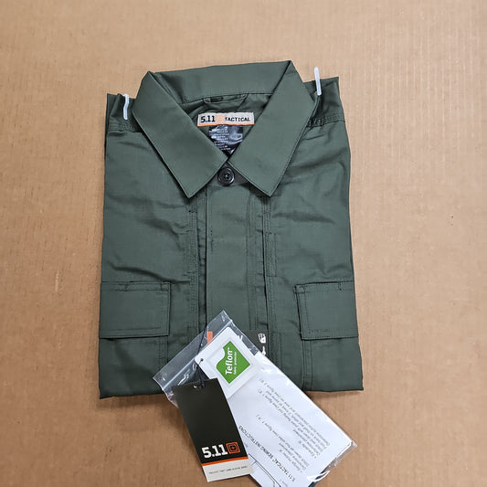 5.11 Tactical TacLite Long Sleeve Shirt in TDU Green - Medium Size 72054-190-M
