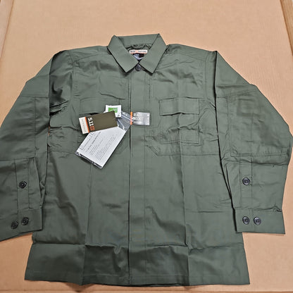 5.11 Tactical TacLite Long Sleeve Shirt in TDU Green - Medium Size 72054-190-M