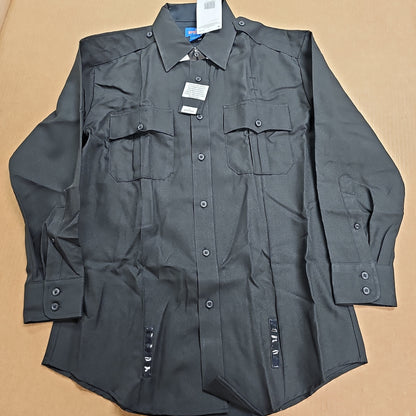 Spiewak & Sons Performance Duty Long Sleeve Shirt in Black, Size 15.5 x 32/33