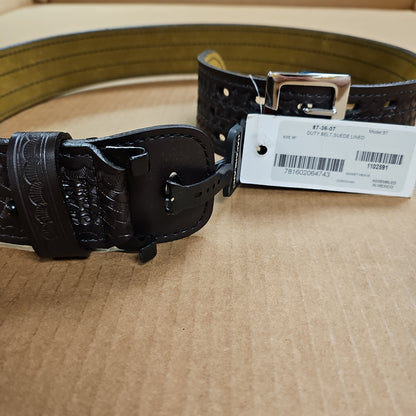 BELT: EQUIPMENT, CORDOVAN BW, LINED, NICKEL, 36 87-36-07