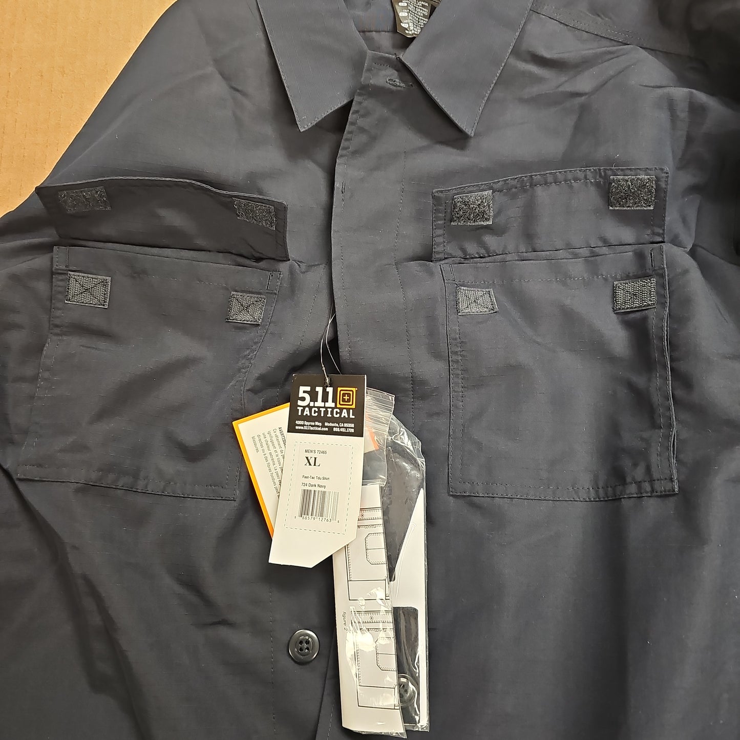 Shirt: Fast-Tac TDU Dark Navy, X 72465-724-X