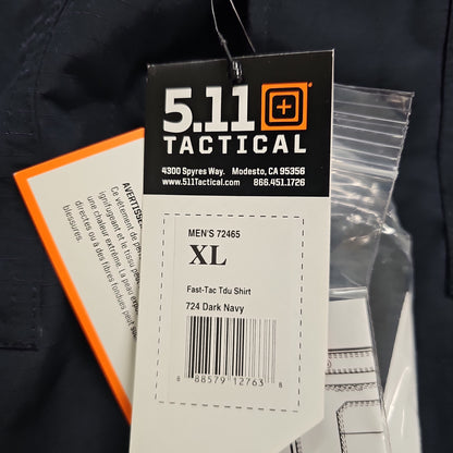 5.11 Tactical Fast-Tac TDU Dark Navy Shirt for Durability and Comfort