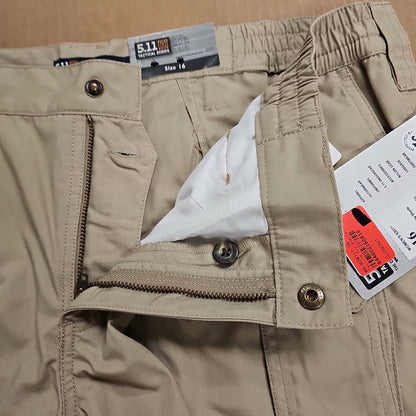 5.11 Tactical Women's Taclite Pro Shorts in Khaki, Size 16 for Comfort
