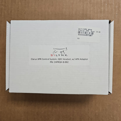 Clarus XPR: Dual In-Ear headset, QDC, APX Adaptor, Black CXPRQH-B-002