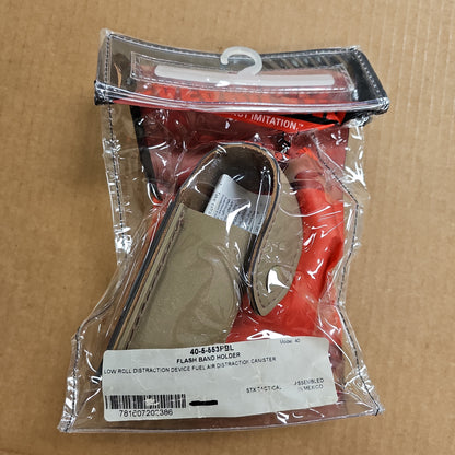 Safariland Flash Bang Holder - Tac System, FDE, Low Roll II for Secure Carry