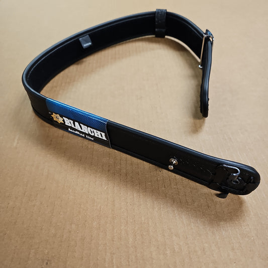 BELT: SAM BROWNE, Hook & LoopLINED, BW, NICKEL, SZ: 34 22219