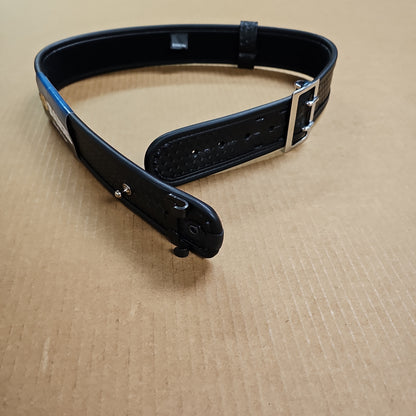 Safariland Sam Browne Belt with Hook & Loop Lining, Nickel Finish, Size 34
