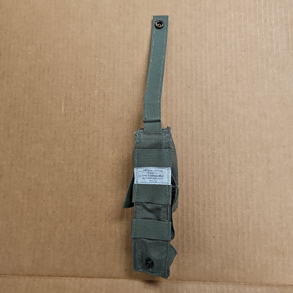 SAFARILAND BODY ARMOR Tactical Pouch for Baton or Flashlight, Green TP14-YG