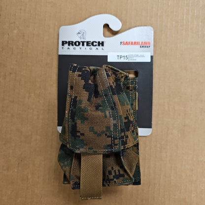 SAFARILAND BODY ARMOR Tactical Pouch for Single Grenade, Digital Woodland