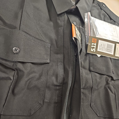 5.11 Tactical Men's PDU Class B Long Sleeve Twill Shirt in Black, 3XL