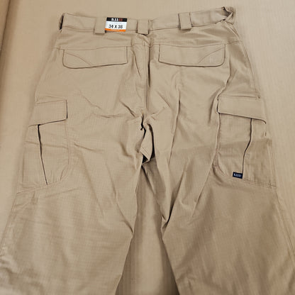 5.11 Tactical Pants: T-Flex Stryke, COYOTE, 34W/36L 74369-120-34-36