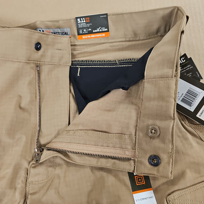 5.11 Tactical Pants: T-Flex Stryke, COYOTE, 34W/36L 74369-120-34-36