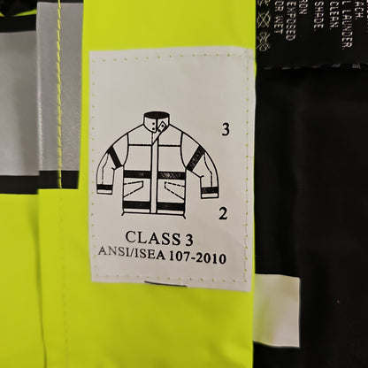 Spiewak & Sons, Inc. Class 3 Yellow/Black Rain Jacket, 6X-Large Size