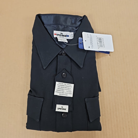 Shirt: Spiewak Poly, Men's L/S, Dark Navy, 17.5 x 36/37 SU315Z-011-17.5/367