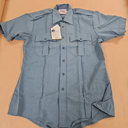 Elbeco Duty Maxx Short Sleeve Shirt in French Blue, Size 15.5 - 5589-15.5