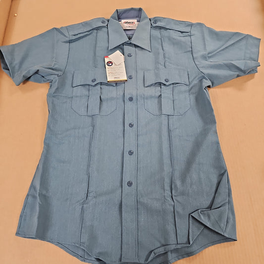Shirt: Duty Maxx, S/S, French Blue, Sz. 15.5 5589-15.5