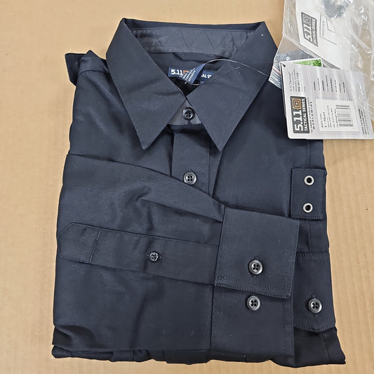 5.11 Tactical Men's PDU Class A Twill Long Sleeve Shirt in Midnight Navy